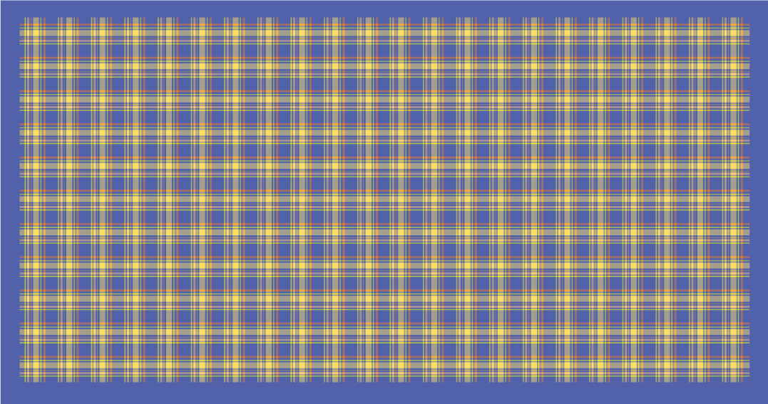 Yellow Plaid Pattern striped vinyl carpet - TenStickers
