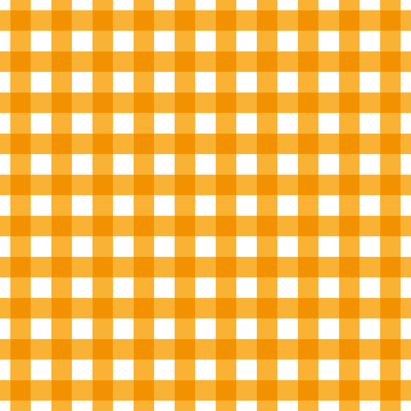 Orange checkered motif kitchen vinyl carpet - TenStickers
