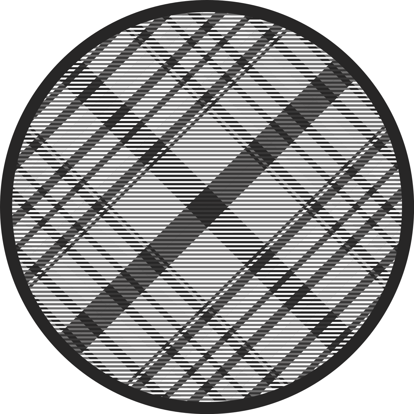Black Plaid Pattern striped vinyl carpet - TenStickers