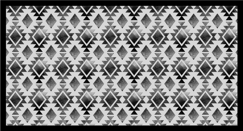 Geometric Pattern Style modern vinyl carpet - TenStickers