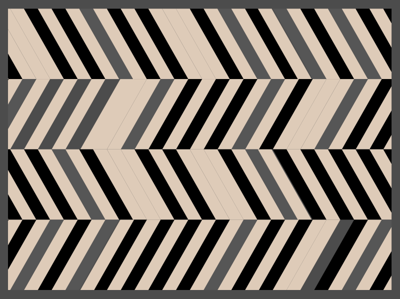 Chevron pattern charm modern vinyl carpet - TenStickers