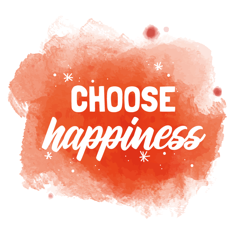 Choose Happiness custom vinyl carpet - TenStickers