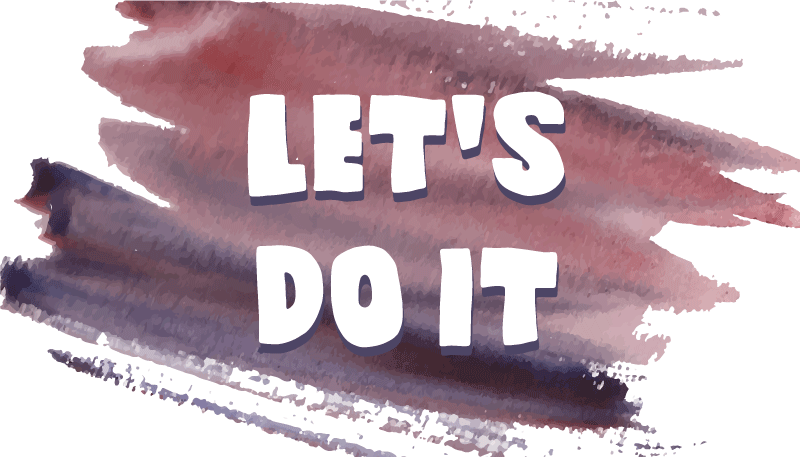 Let's do it minimalist vinyl carpet - TenStickers