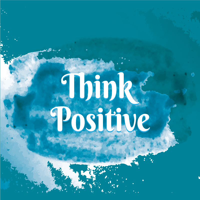 Think Positive custom vinyl carpet - TenStickers