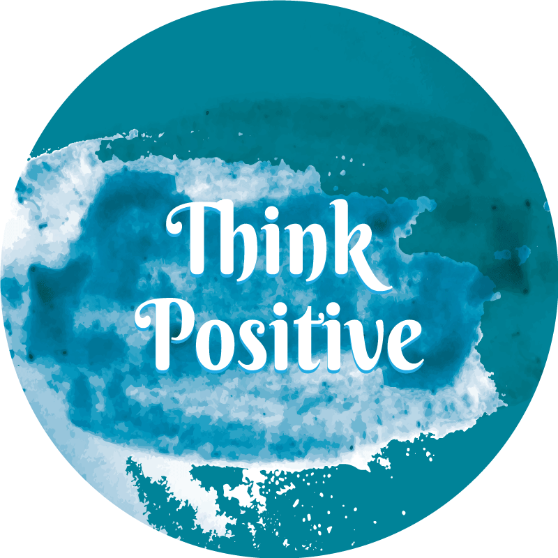 Think Positive Now custom vinyl carpet - TenStickers