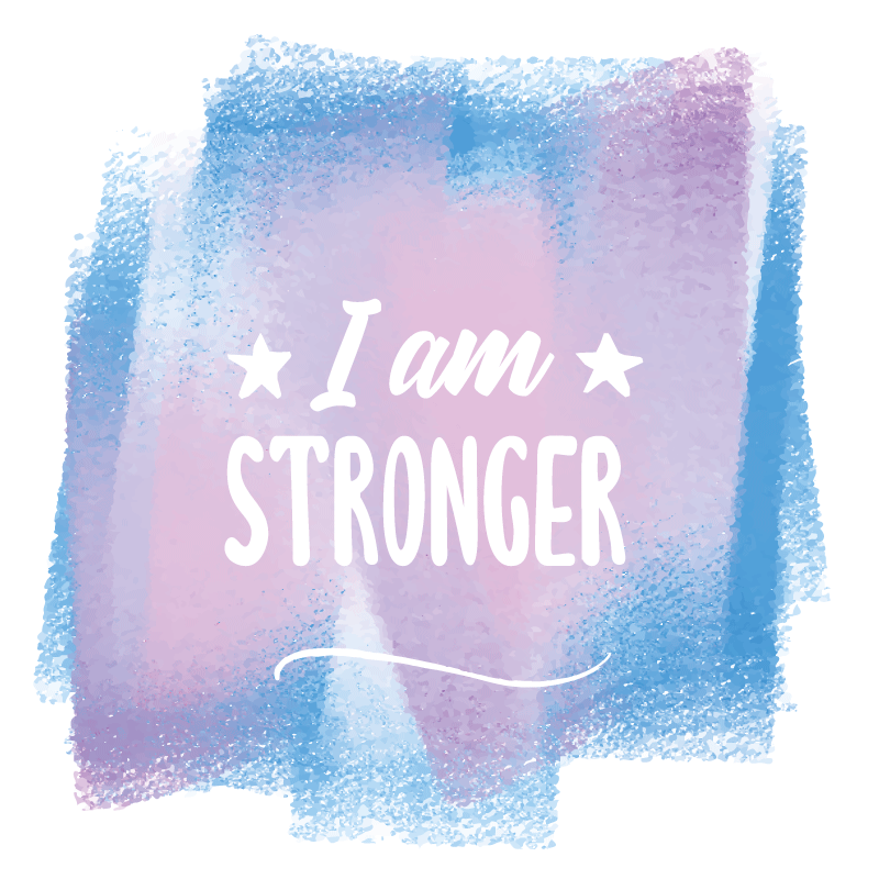 I am stronger custom vinyl carpet - TenStickers