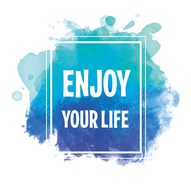 Enjoy your life custom vinyl carpet - TenStickers