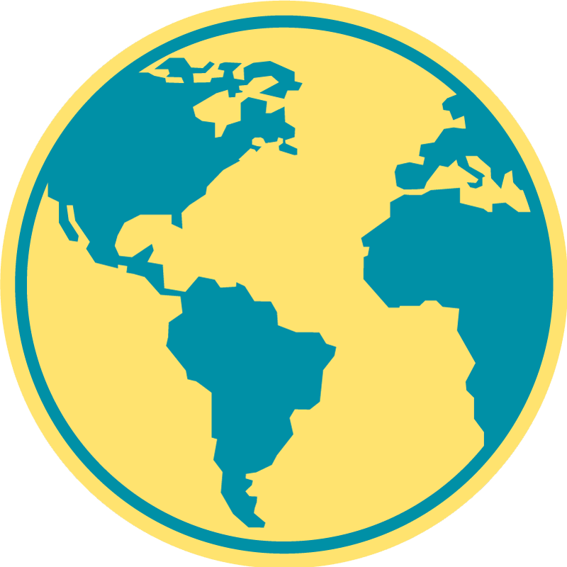 Geographic World Map circular vinyl carpet - TenStickers