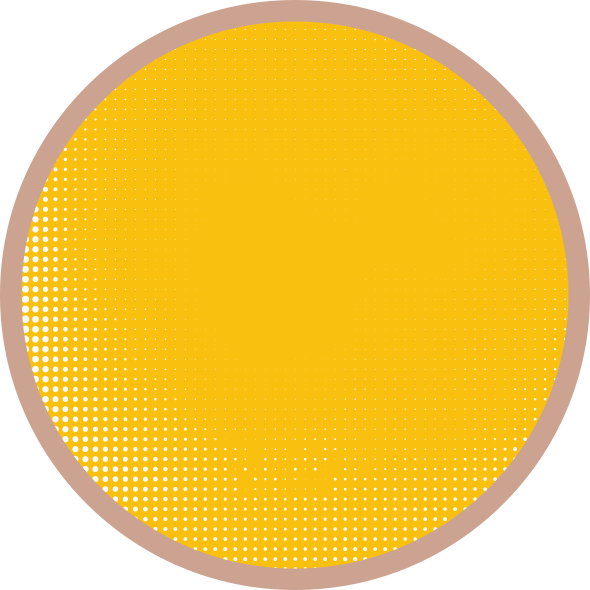 Sunny circular pattern yellow vinyl carpet - TenStickers
