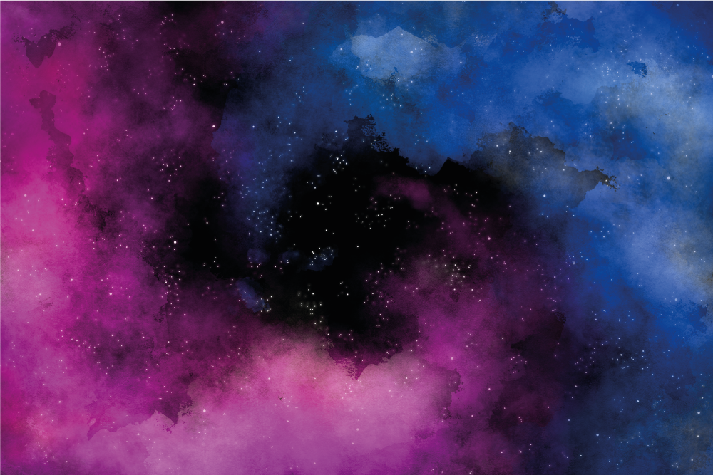 Cosmic Night Sky star vinyl carpet - TenStickers