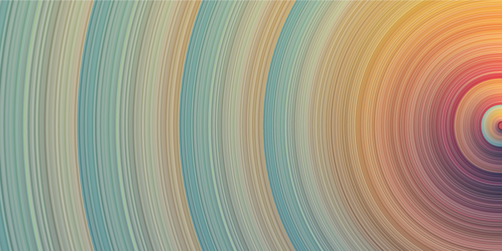 Spiral colour waves minimalist vinyl carpet - TenStickers