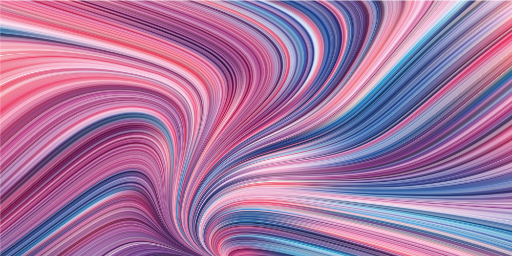 Twisting hue corrents vinyl rug - TenStickers