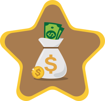 Money Bag Logo kids vinyl carpet - TenStickers