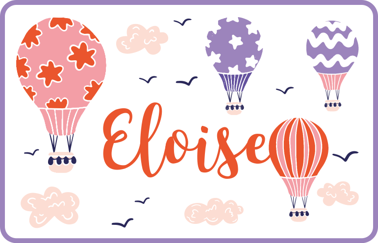 Vibrant Hot Air custom vinyl carpet - TenStickers