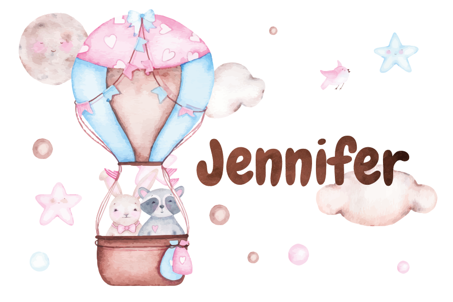 Hot Air Ballooning custom vinyl carpet - TenStickers