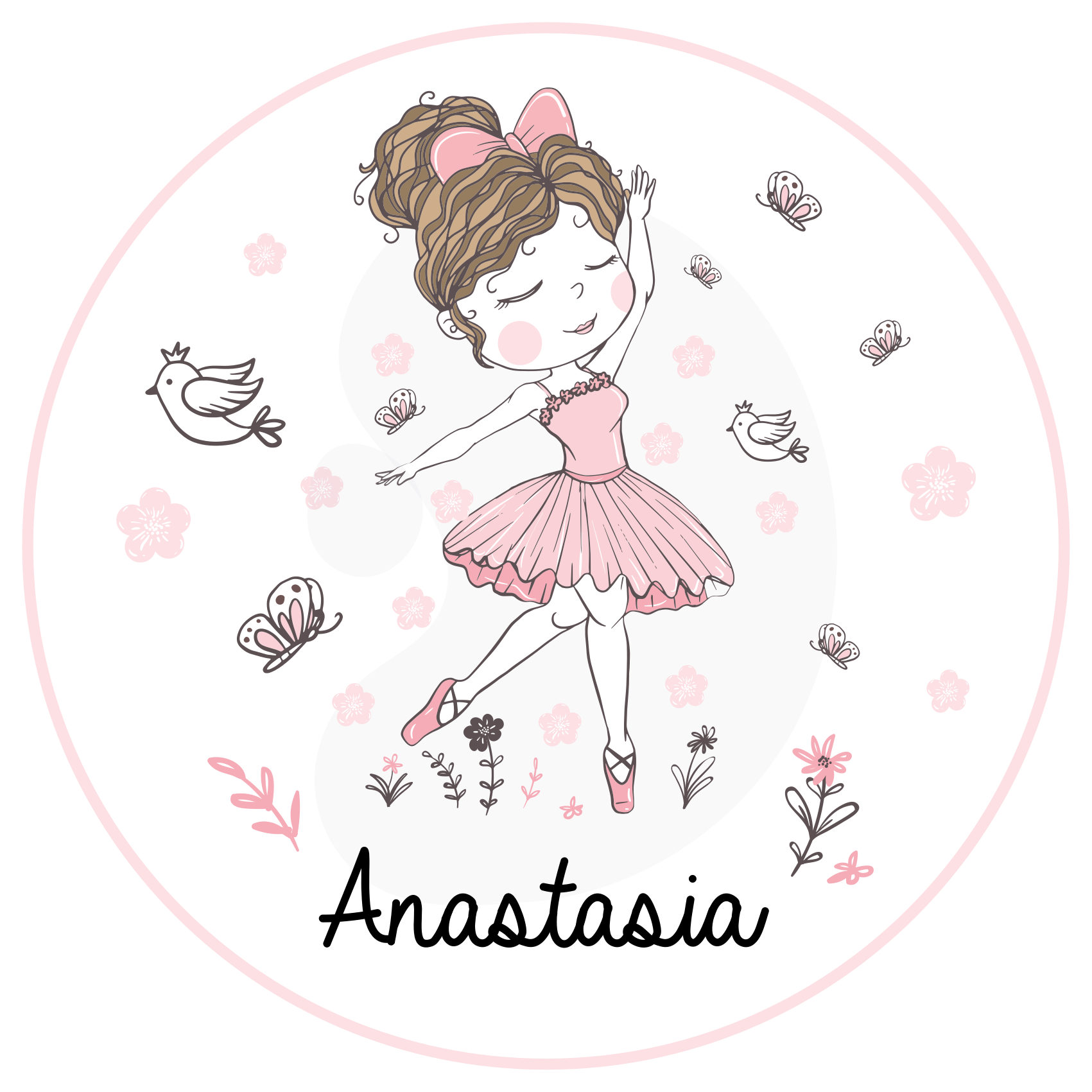 Ballet Dancer custom vinyl carpet - TenStickers