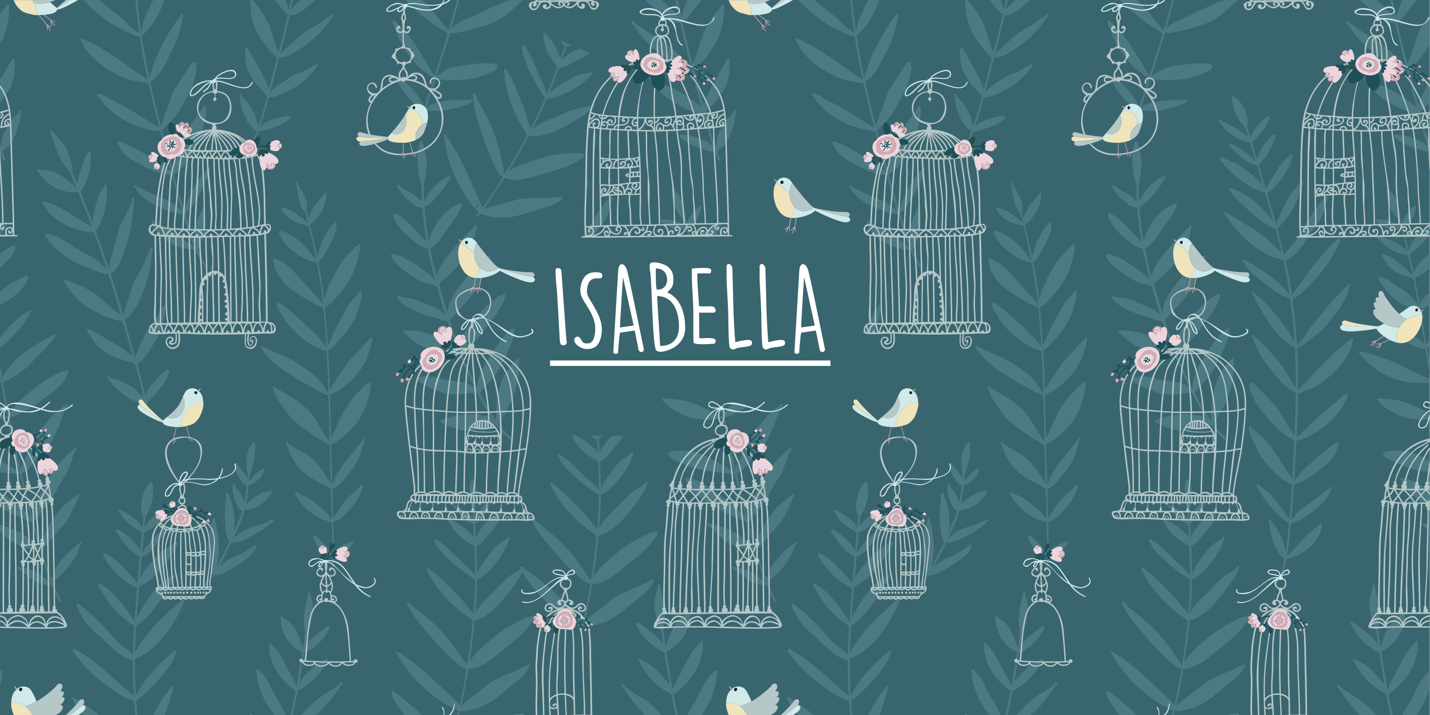 Birdcage Floral Pattern custom vinyl carpet - TenStickers