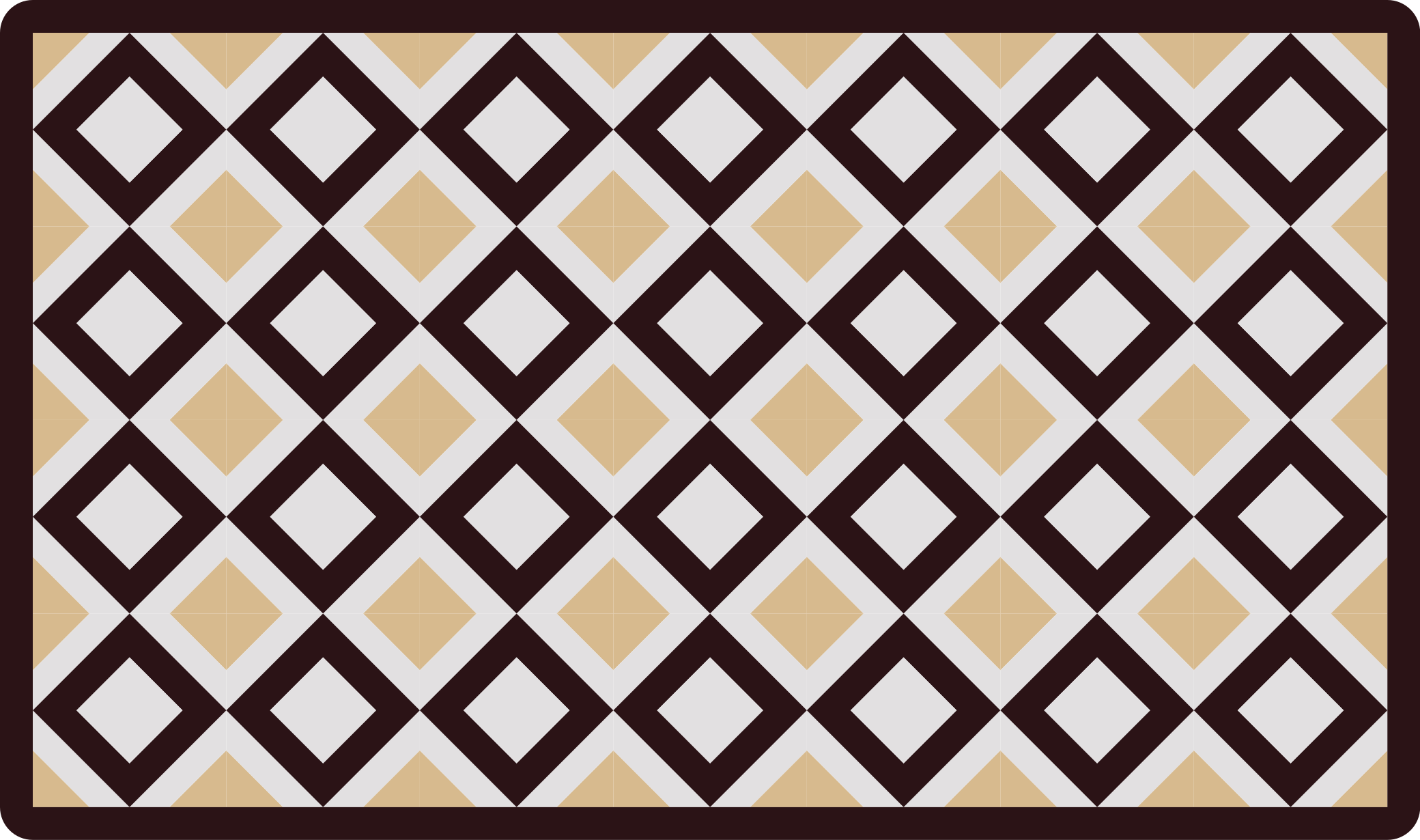 Diamon element geometric vinyl carpet - TenStickers