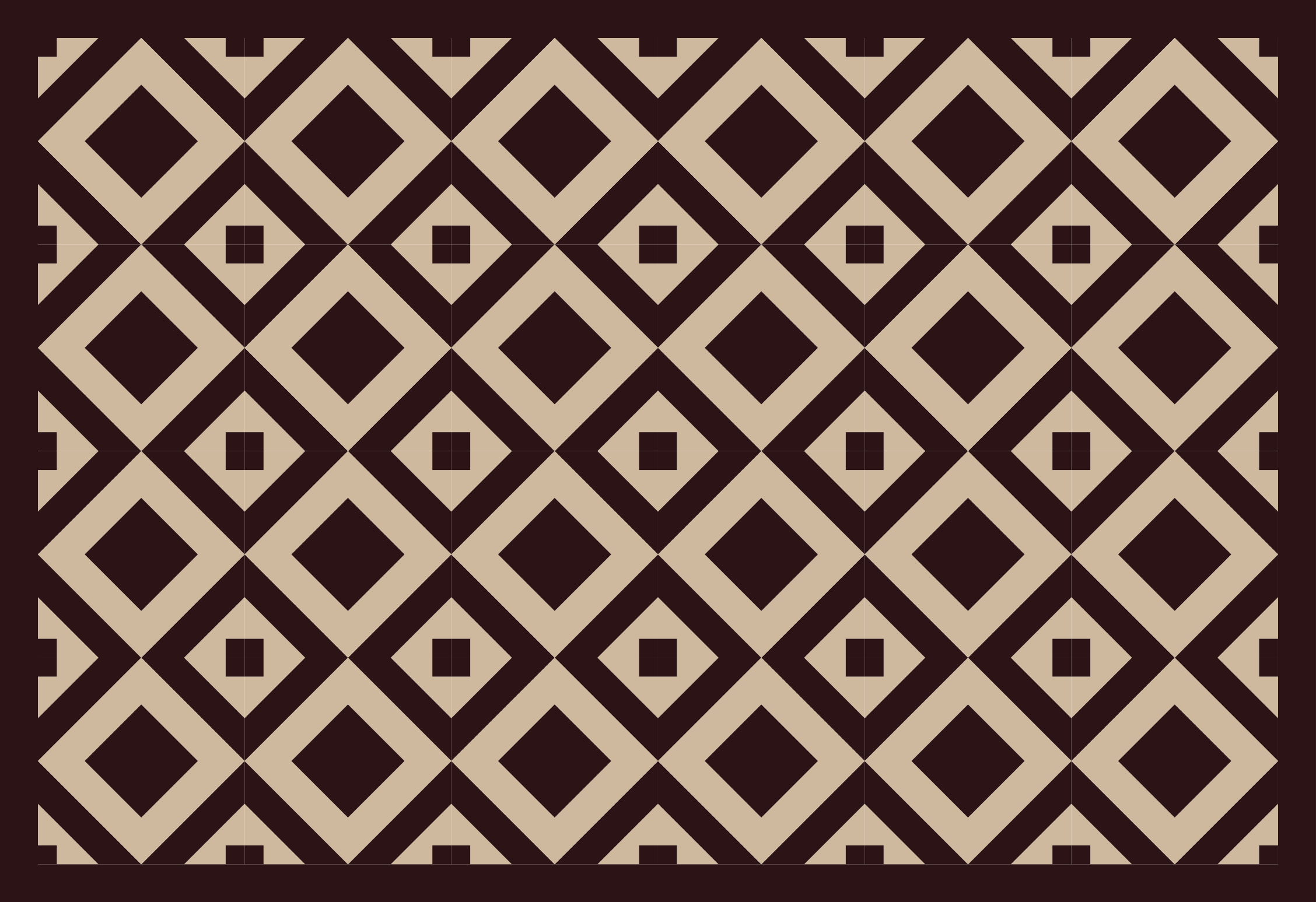 Illustration with diamond pattern geometric vinyl carpet - TenStickers