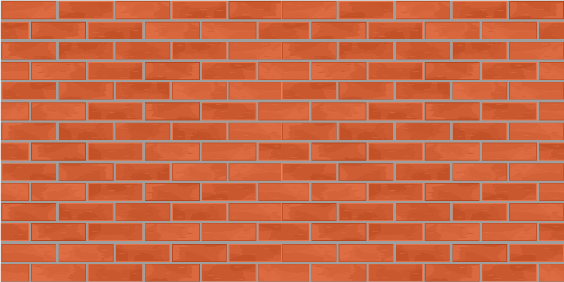 Red brick pattern stone effect vinyl carpet - TenStickers