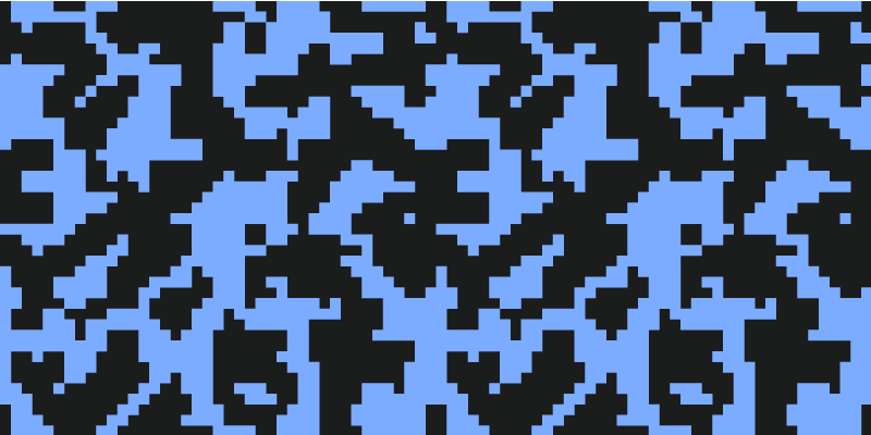 Pixelated Blue Pattern kids vinyl carpet - TenStickers