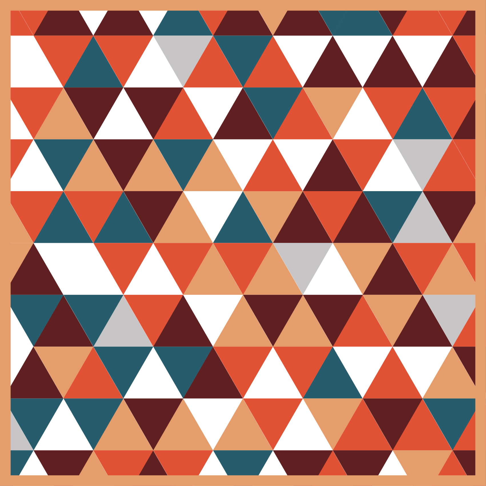 Triangular Mosaic Pattern geometric vinyl carpet - TenStickers
