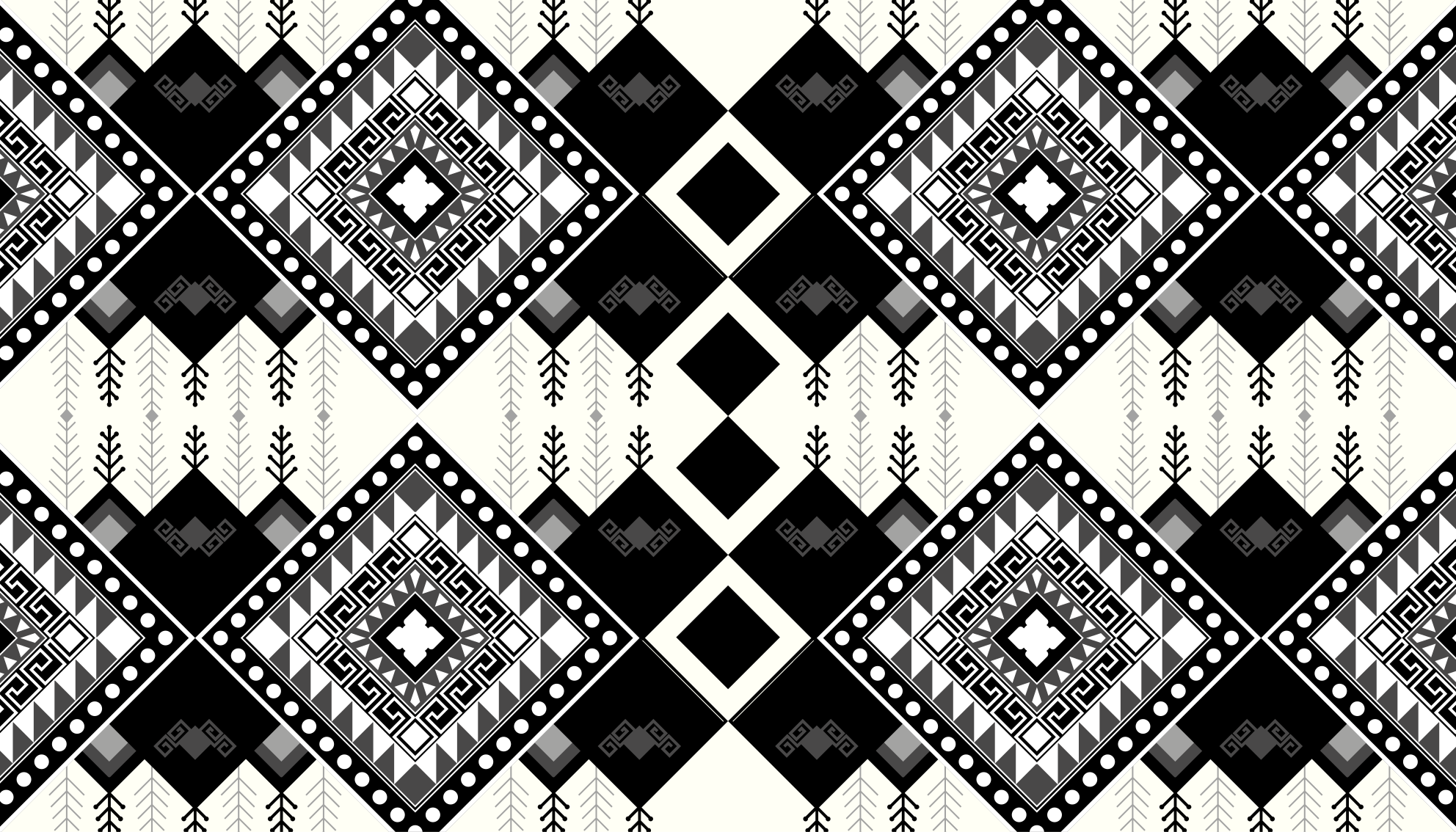 Single-hued motif ethnic vinyl carpet - TenStickers