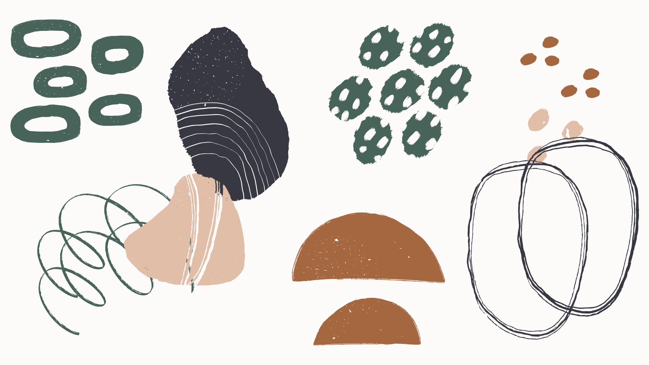 Abstract Shapes Layout minimalist vinyl carpet - TenStickers