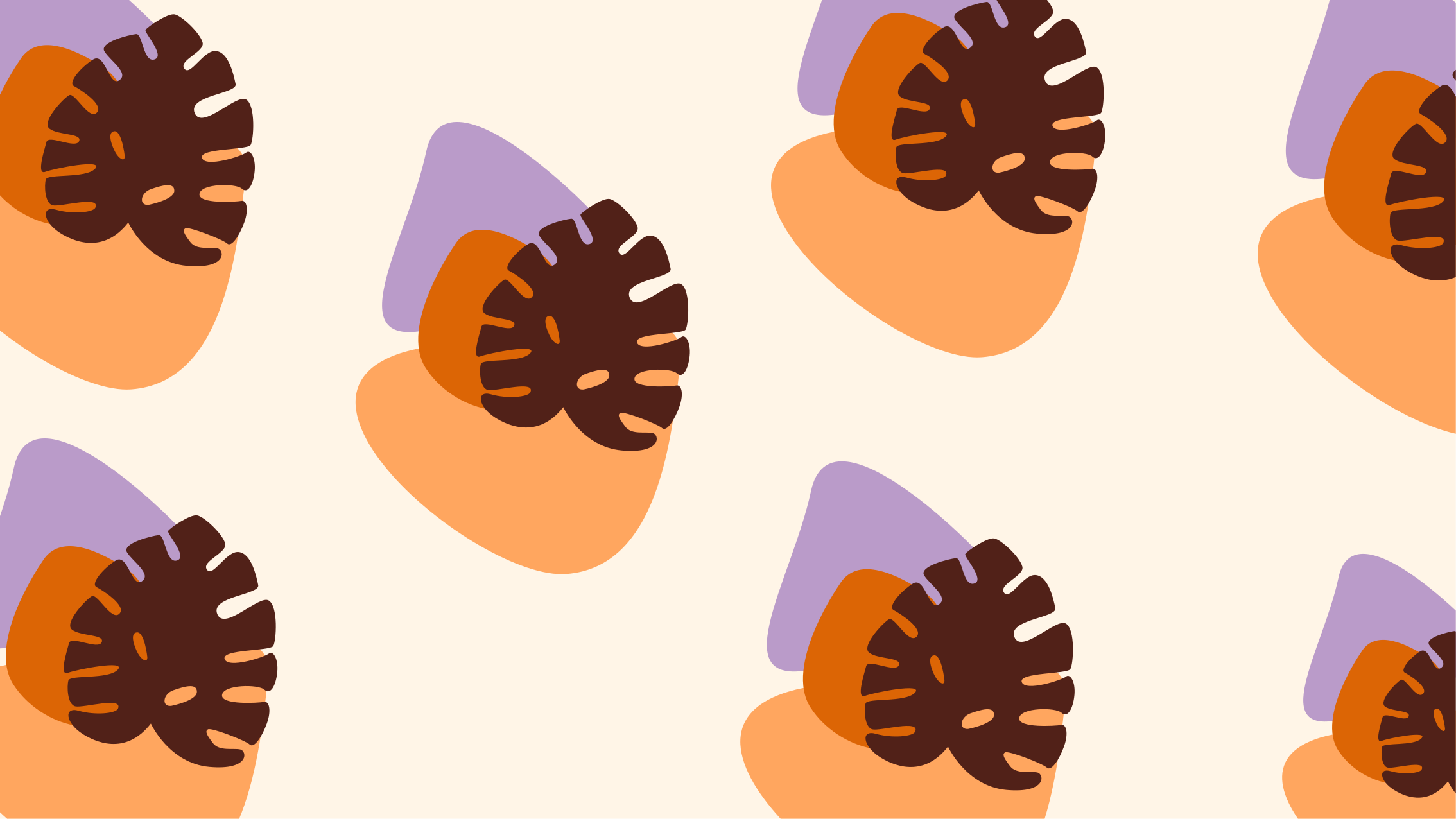 Colorful Leaf Shapes nature vinyl carpet - TenStickers