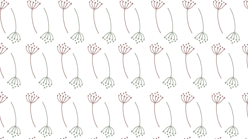 Floral vinyl carpet floral stem design - TenStickers