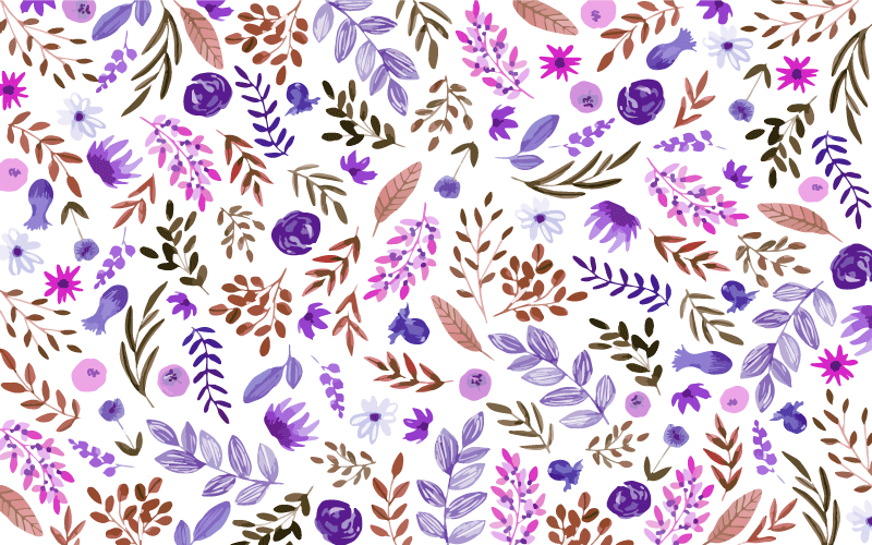 Nature Pattern floral vinyl carpet - TenStickers