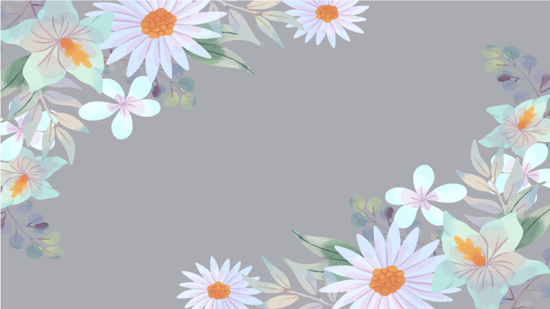 Natural edge design floral vinyl carpet - TenStickers