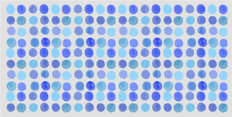 Blue dot pattern bathroom vinyl carpet - TenStickers