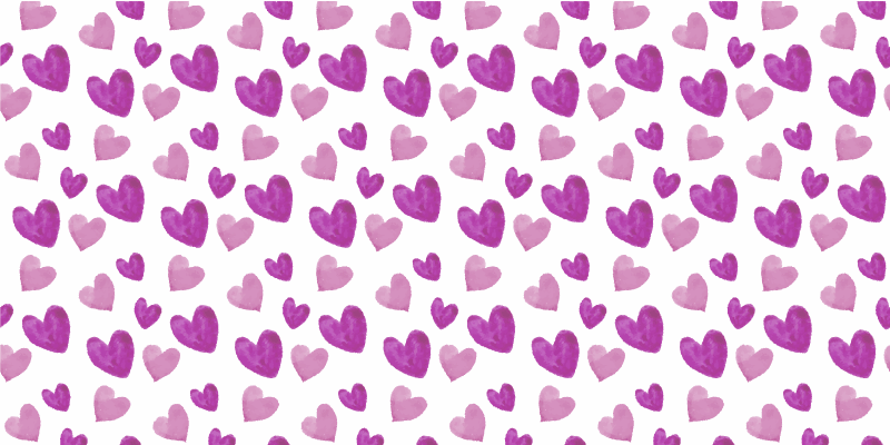 Heart Pattern Playful kids vinyl carpet - TenStickers