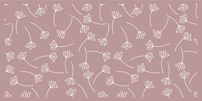 Soft Floral Pattern nature vinyl carpet - TenStickers