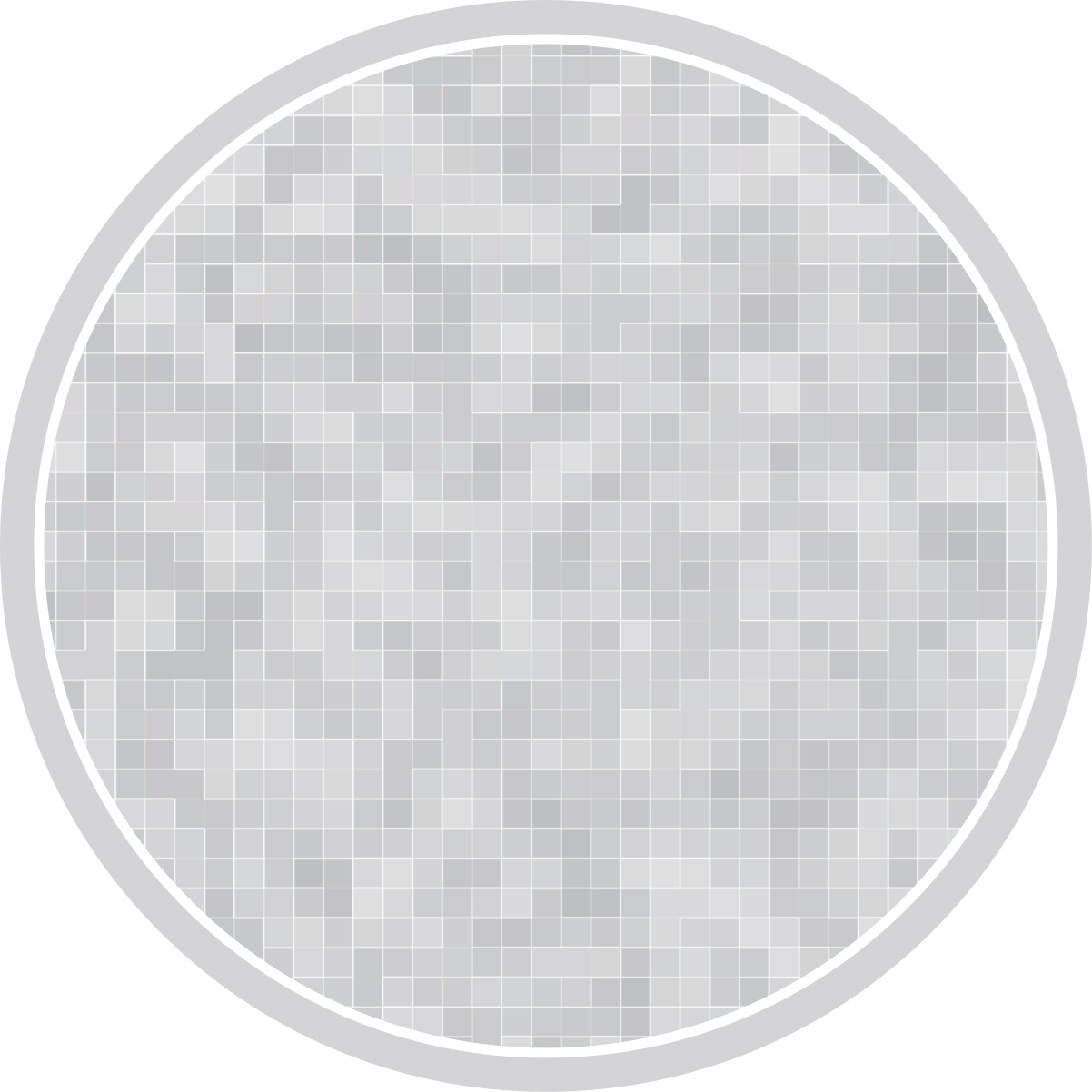 Sleek Mosaic Pattern bathroom vinyl carpet - TenStickers