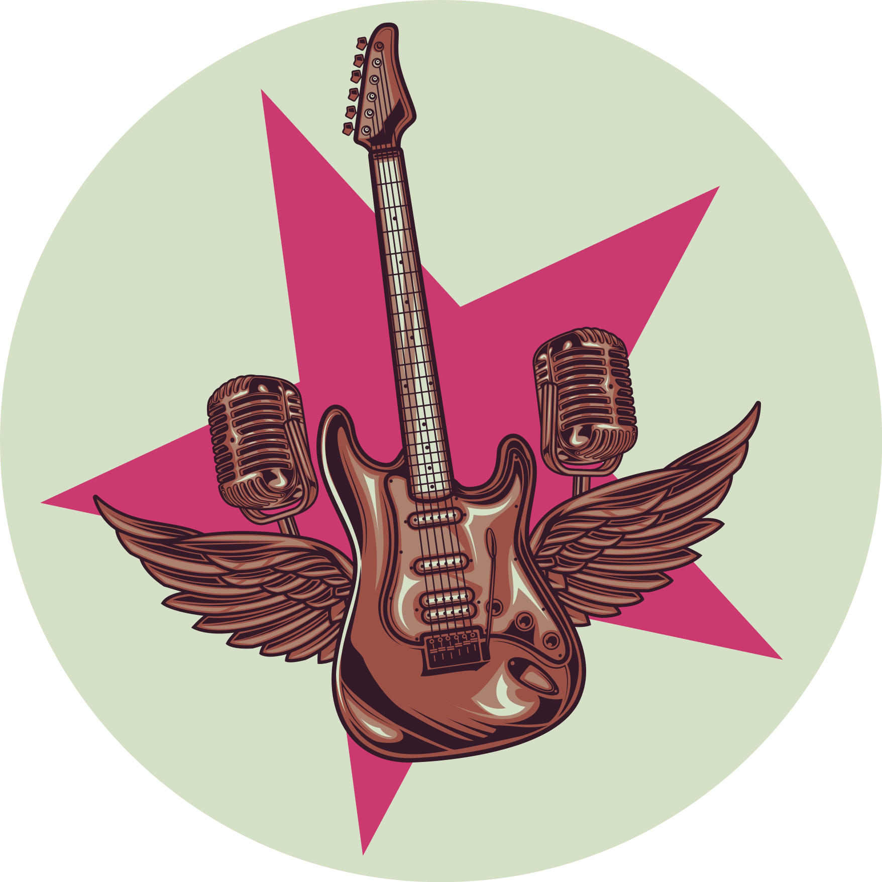 Rock star tribute teen vinyl carpet - TenStickers