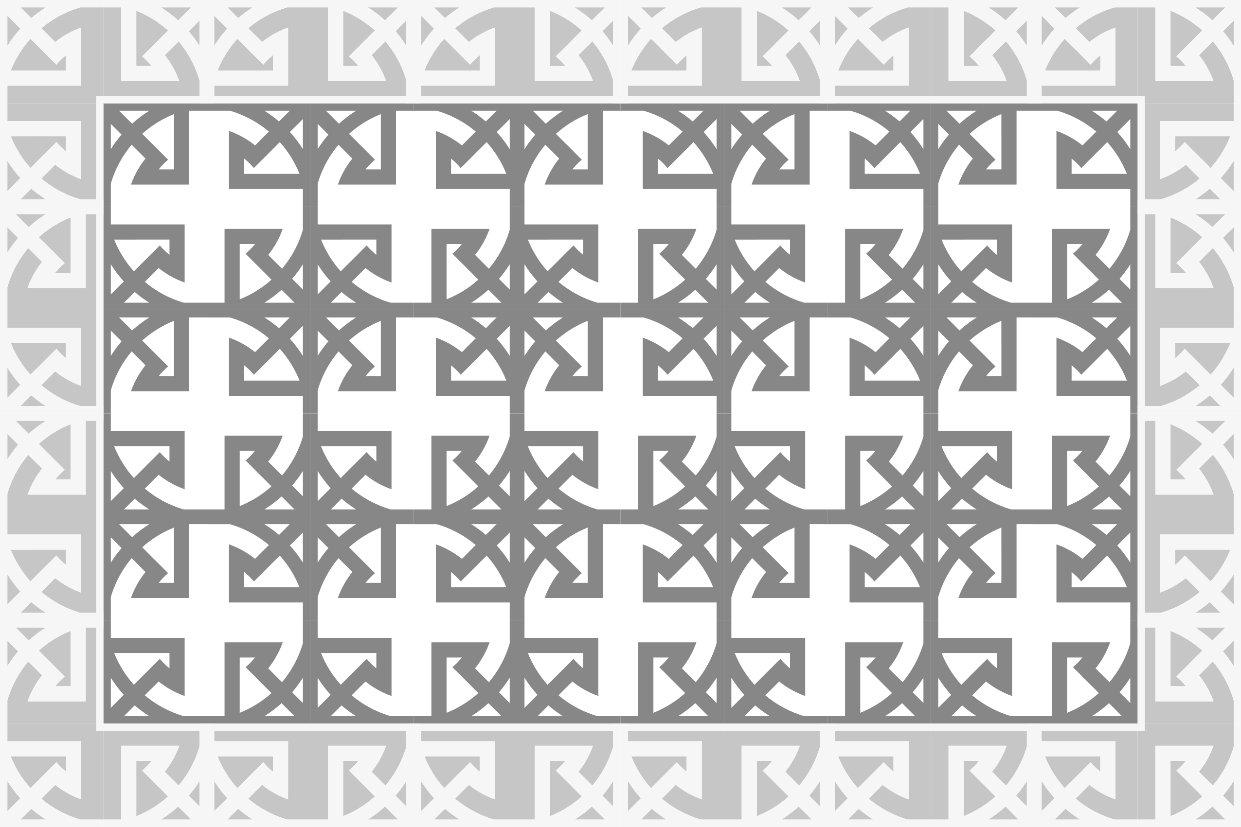 Decorative grey pattern tile vinyl carpet - TenStickers
