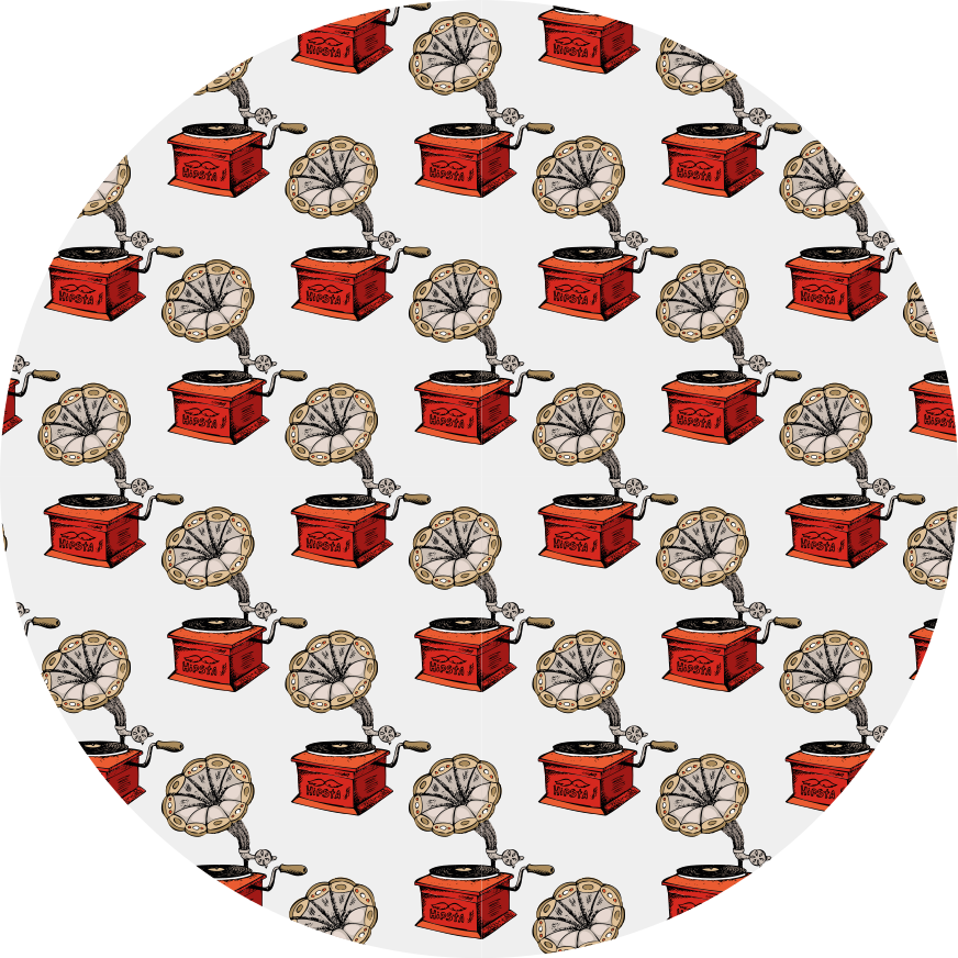 Texture vinyl carpet retro music boxes - TenStickers