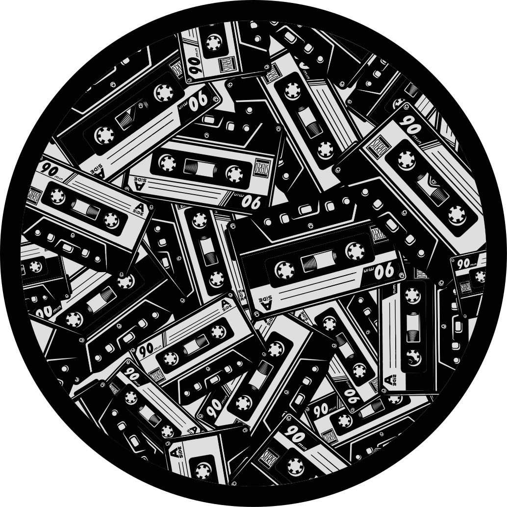 Kids vinyl carpet cassette tape design - TenStickers