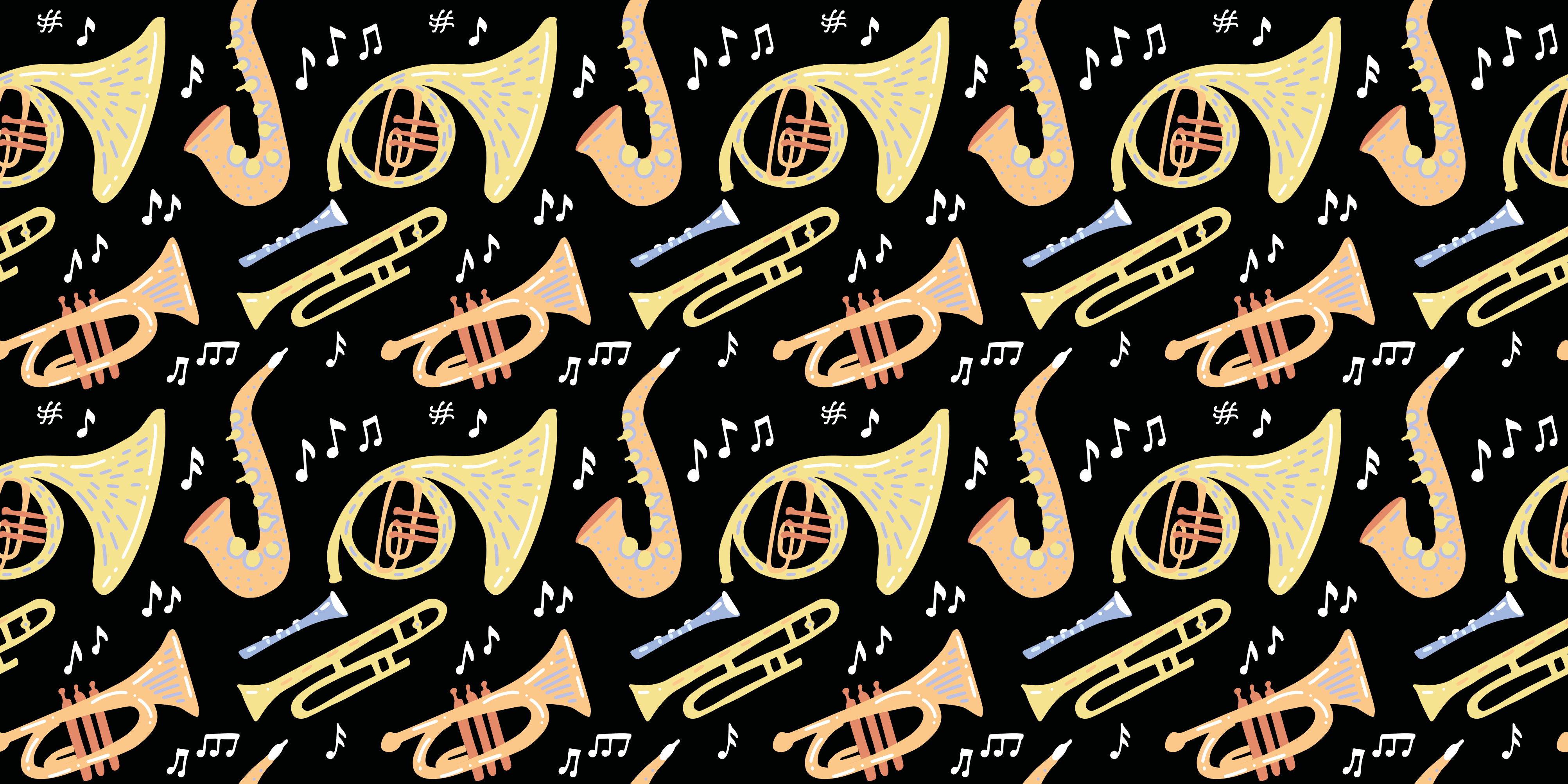 Event vinyl carpet musical instrument ideas - TenStickers