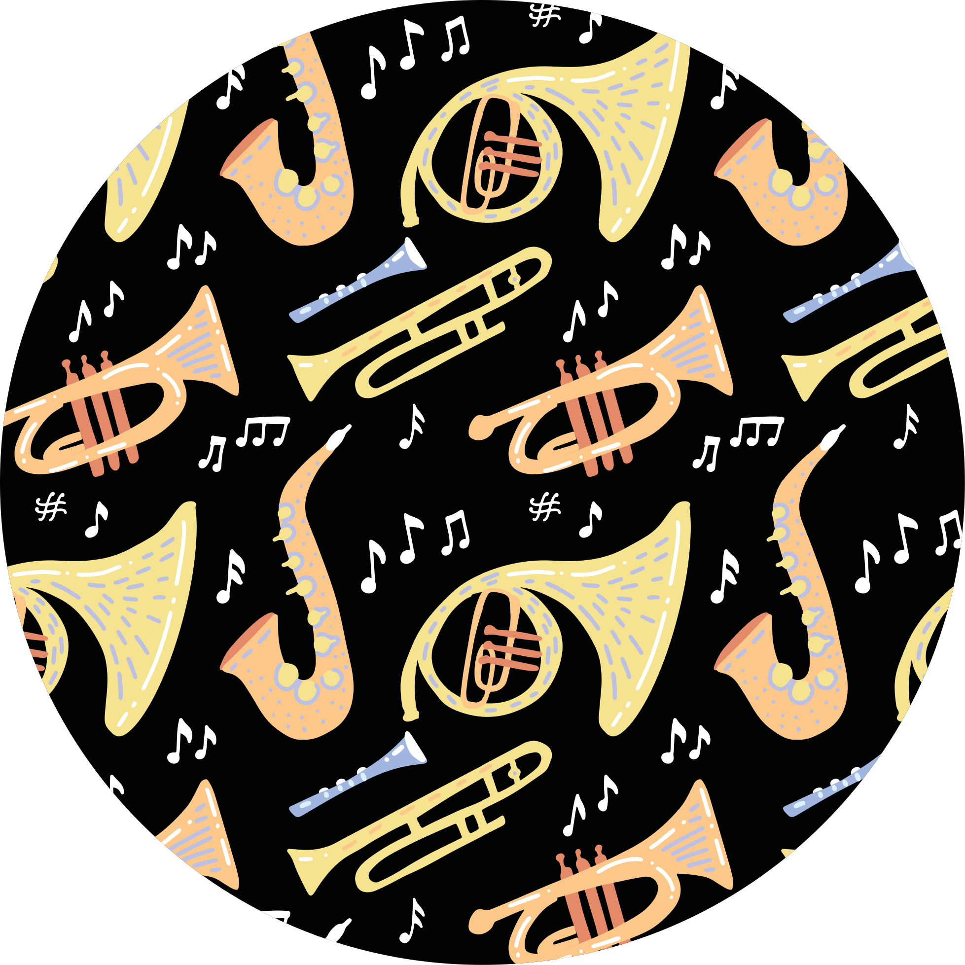 Musical Instrument Idea kids vinyl carpet - TenStickers