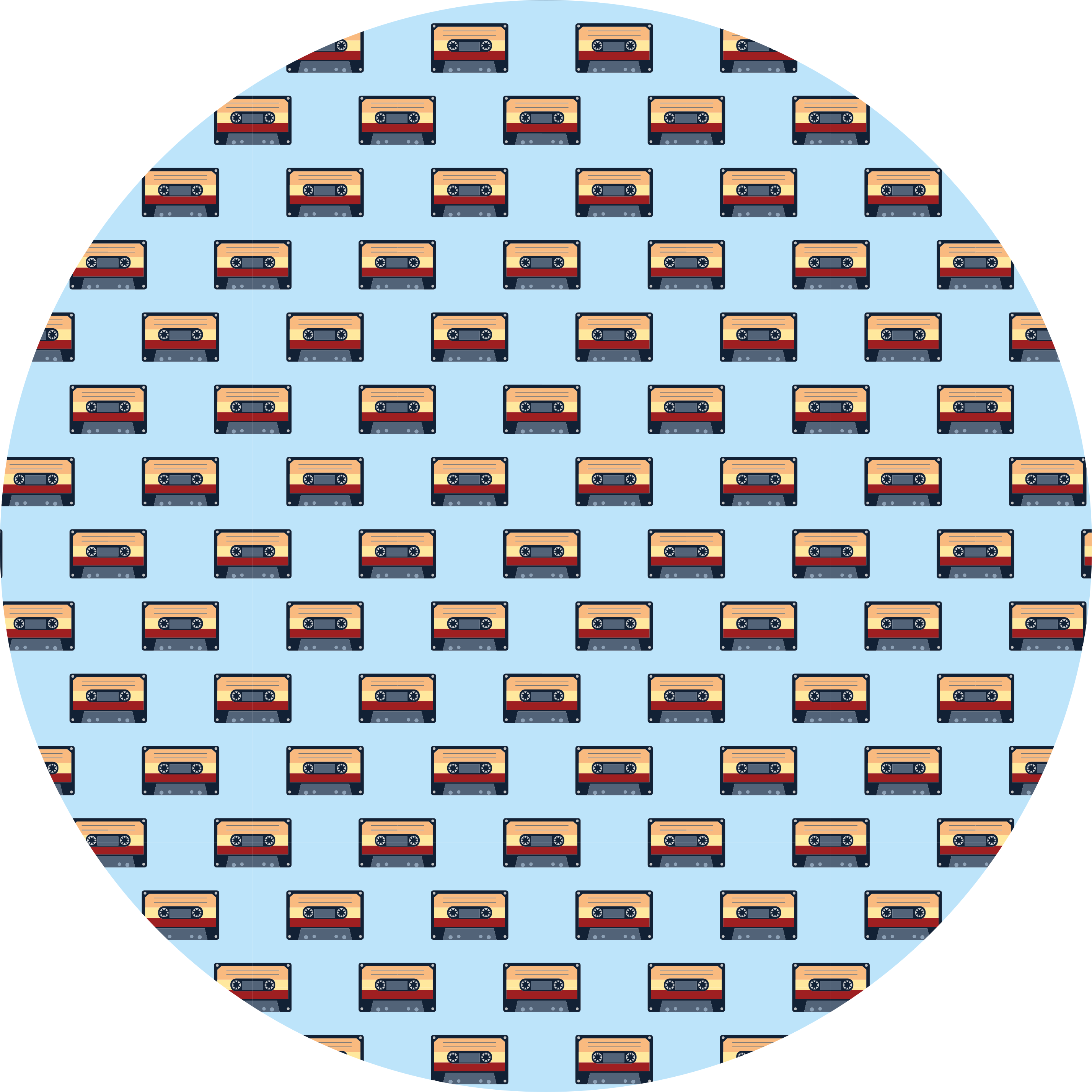 Vintage vinyl carpet retro cassette design - TenStickers