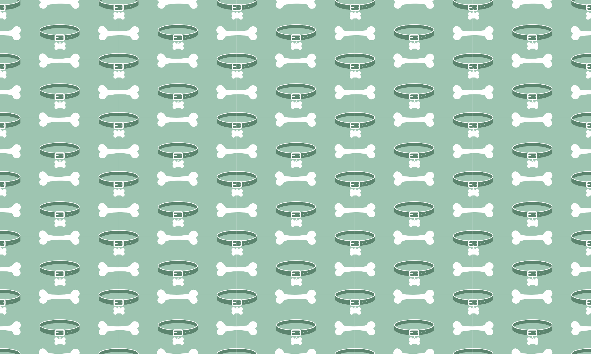 Dog Bones Pattern animal vinyl carpet - TenStickers