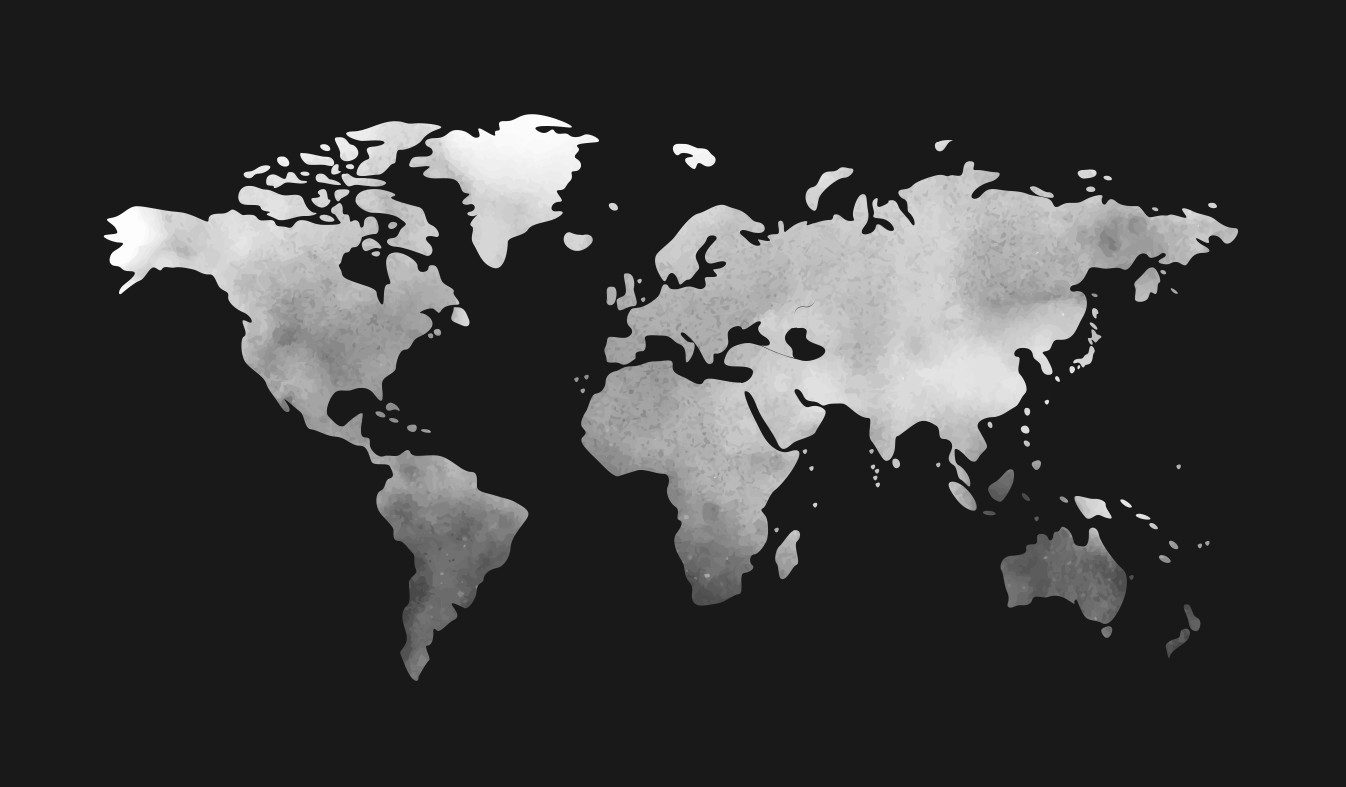 gray metal effect world map vinyl carpet - TenStickers