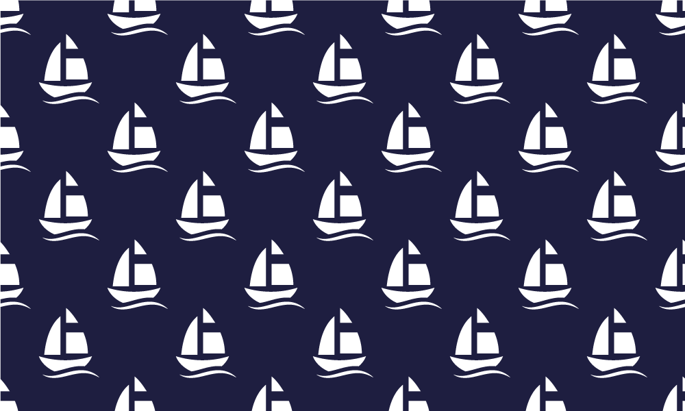 Sailboat Pattern kids vinyl carpet - TenStickers