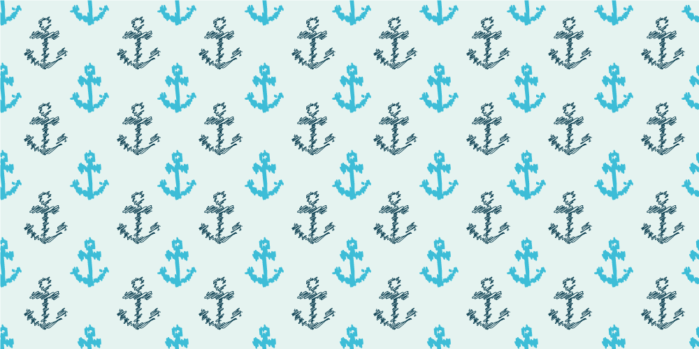 Anchor Pattern bathroom vinyl carpet - TenStickers