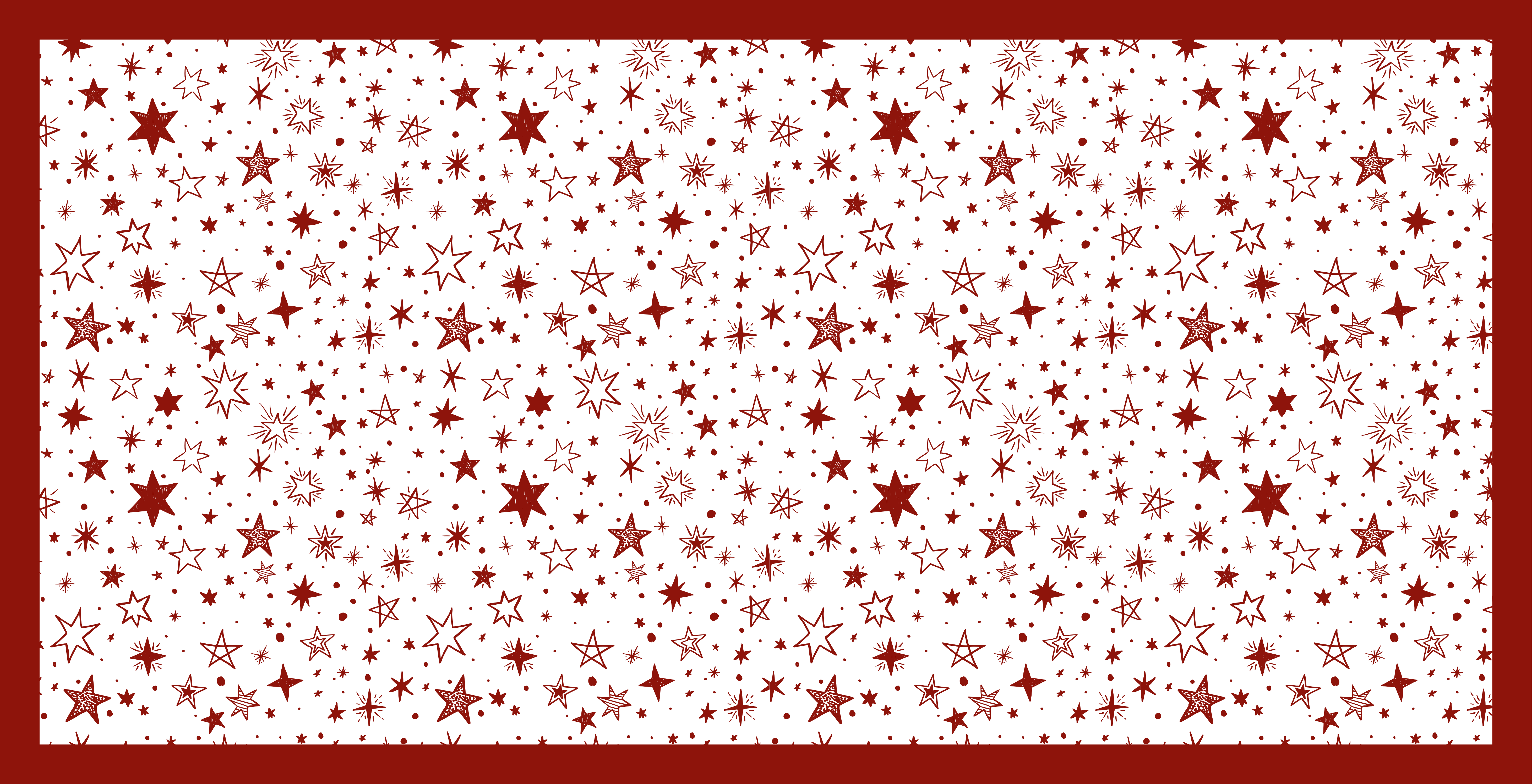 Red starry night star vinyl carpet - TenStickers