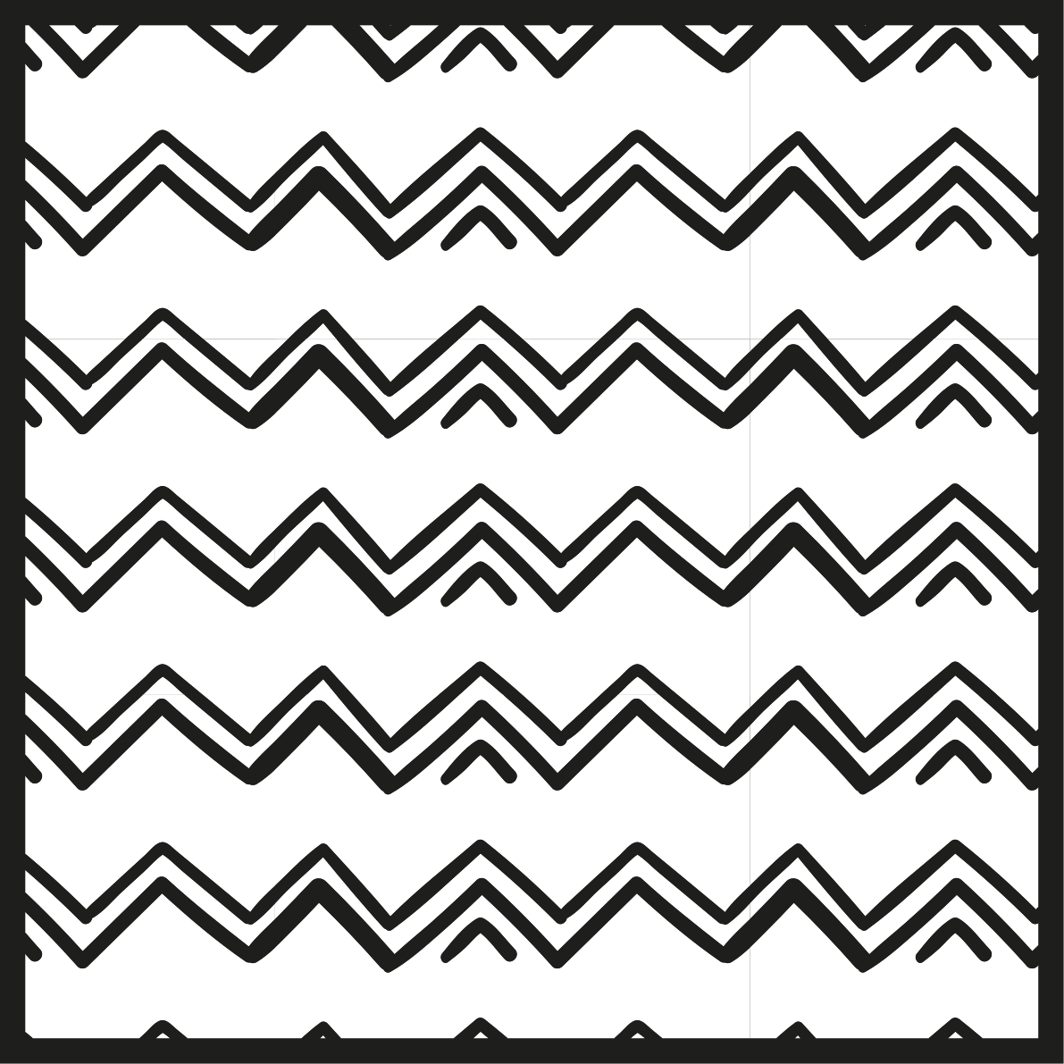 Zigzag Style geometric vinyl carpet - TenStickers