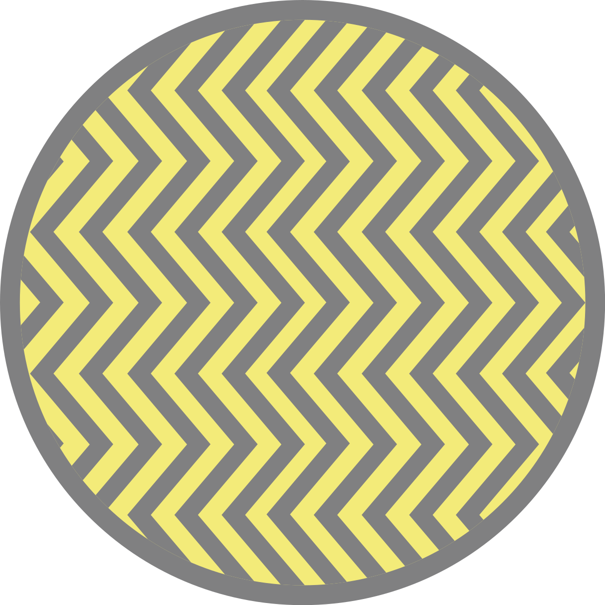 Geometric vinyl carpet in grey and yellow chevron - TenStickers